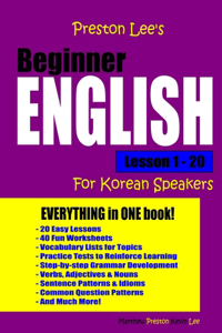 Preston Lee's Beginner English Lesson 1 - 20 For Korean Speakers