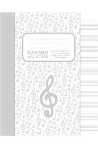 Blank Sheet Music Notebook