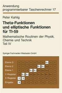 Theta-Funktionen Und Elliptische Funktionen Für Ti-59