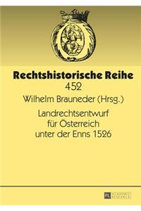 Landrechtsentwurf fuer Oesterreich unter der Enns 1526