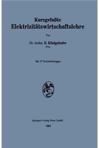 Kurzgefaßte Elektrizitätswirtschaftslehre