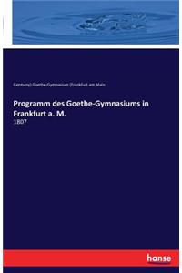 Programm des Goethe-Gymnasiums in Frankfurt a. M.