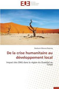 de la Crise Humanitaire Au Développement Local