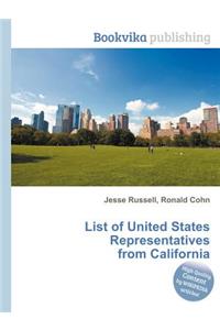 List of United States Representatives from California