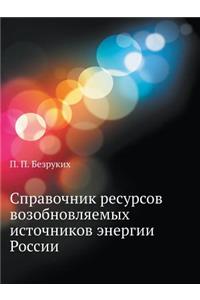 Справочник ресурсов возобновляемых ист