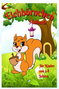 Eichhörnchen-Malbuch für Kinder
