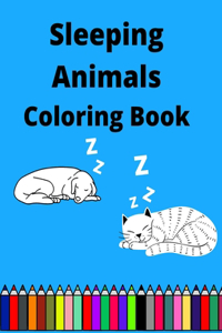 Sleeping Animals Coloring Book