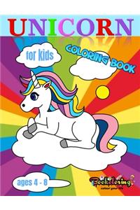 Unicorn Coloring Book: For Kids Ages 4-8