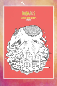 Mandala Coloring Book for Boys - Animals