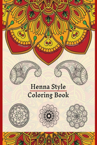 Henna Style Coloring Book