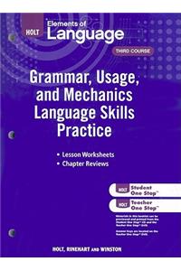 Elements of Language: Grammar Usage and Mechanics Language Skills Practice Grade 9