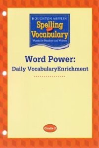 Houghton Mifflin Spelling and Vocabulary: Word Power: Daily Vocabulary Enrichment Book Grade 2