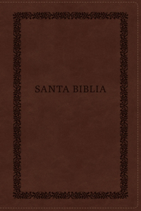 Biblia Reina-Valera 1960, Tierra Santa, Ultrafina Letra Grande, Leathersoft, Café, Con Cierre