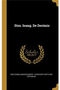 Diss. Inaug. De Decimis