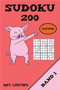 Sudoku 200 Schwer Mit Lösung Band 1