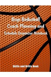 Boys Basketball Coach Planning And Schedule Organizer Notebook