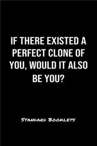 If There Existed A Perfect Clone Of You Would It Also Be You?