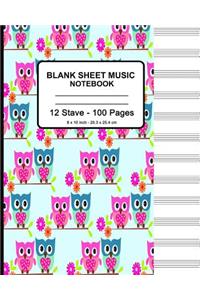 Blank Sheet Music Notebook