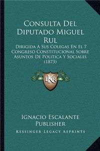 Consulta del Diputado Miguel Rul