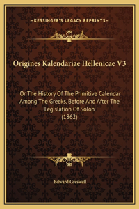 Origines Kalendariae Hellenicae V3