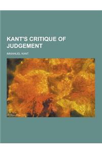 Kant's Critique of Judgement