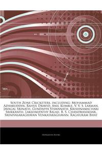 Articles on South Zone Cricketers, Including