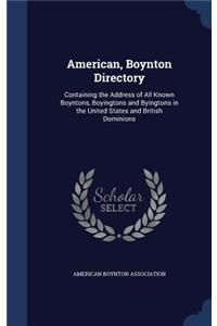 American, Boynton Directory