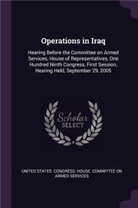 Operations in Iraq