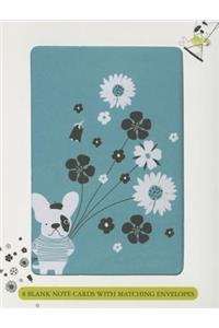 Frenchie & Flowers Boxed Blan