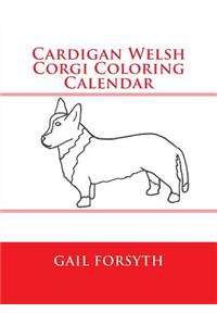 Cardigan Welsh Corgi Coloring Calendar