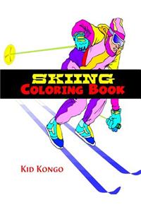 Skiing Coloring Book