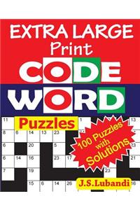 EXTRA LARGE Print CODEWORD Puzzles