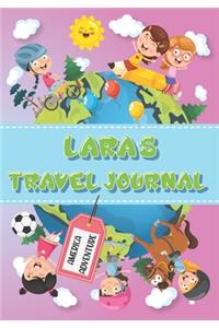 Lara's Travel Journal: Personalised Awesome Activities Book for USA Adventures