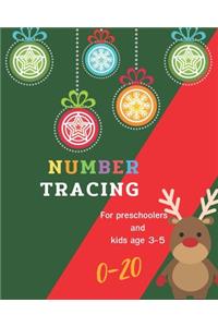 0-20 Number tracing for Preschoolers and kids Ages 3-5