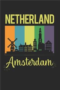 Netherland Amsterdam: Calendar, weekly planner, diary, notebook, book 105 pages in softcover. One week on one double page. For all appointments, notes and tasks that you 