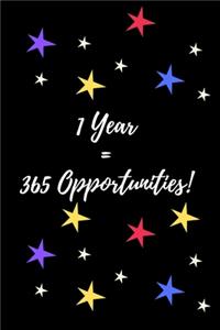 1 Year = 365 opportunities