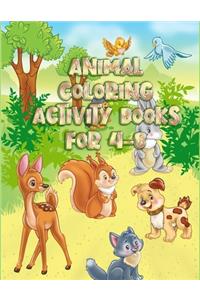 Animal Coloring Activity Books For 4-8