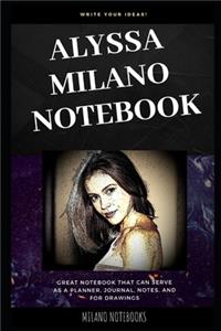 Alyssa Milano Notebook