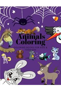 Animals Coloring Coloring Books for Kids & Toddlers