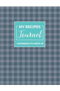 My favorite recipes blank cookbook