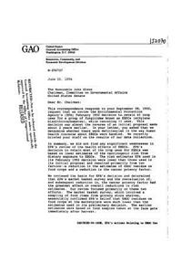 Epa's Actions Relating to Ebdc Use