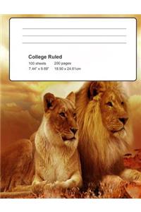 Lion Composition Book