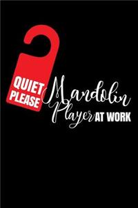 Quiet Please Mandolin Player at Work