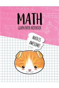 Math Graph Paper Notebook