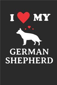 I Love My German Shepherd Notebook