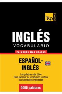 Vocabulario Espanol-Ingles Britanico - 9000 Palabras Mas Usadas