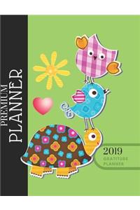 2019 Turtles Tortoise Gratitude Journal Daily Planner