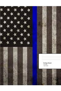 Thin Blue Line Composition Notebook
