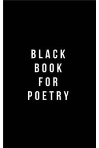 Black Book For Poetry