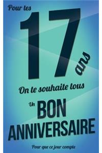 Bon anniversaire - 17 ans - Livre carte